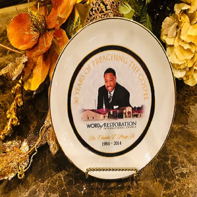 Apostle Charles E. Perry 30 Years of Preaching the Gospel Commemorative Plate