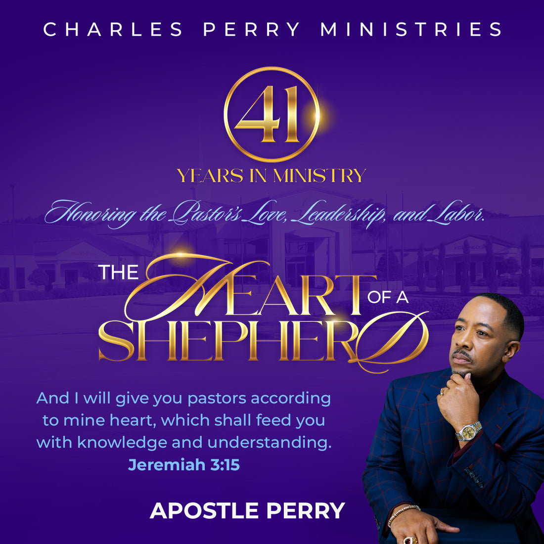 41 YEARS in Ministry (2025) (Apostle's Anniversary)