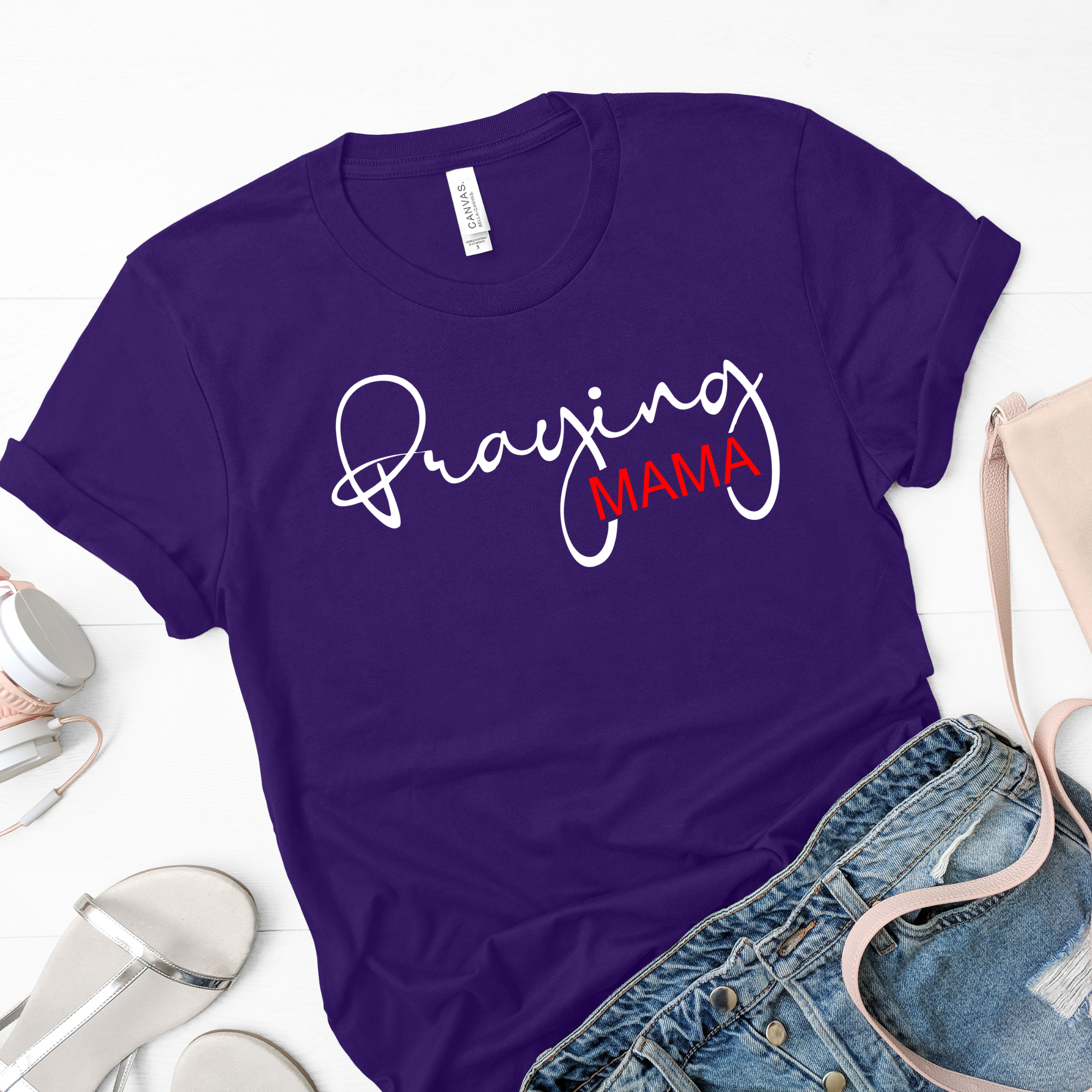 Praying Mama Christian T-Shirt Mother's Day Gift