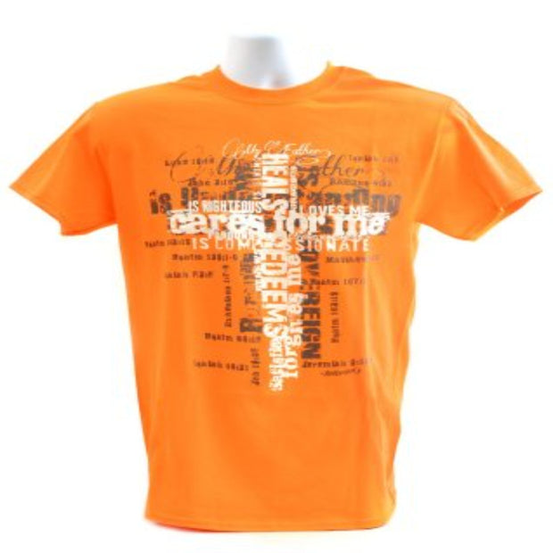 My Father Cares For Me Shirt, Orange