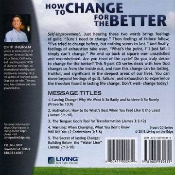 How to Change for the Better CD Series, Chip Ingram