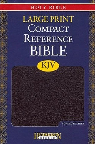 KJV Large-Print Compact Reference Bible, Bonded leather, Burgundy