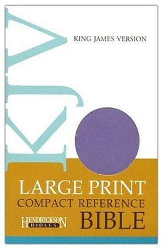KJV Large Print Compact Reference Bible, Flexisoft leather, Lilac
