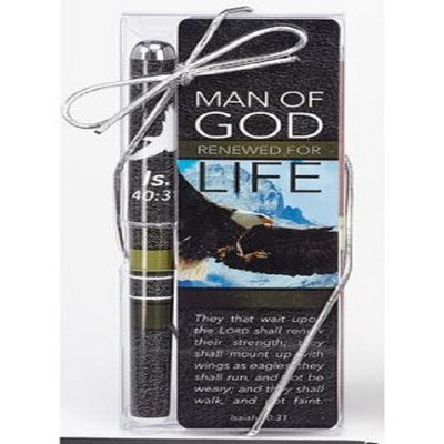 Man of God, Pen & Bookmark Gift Set